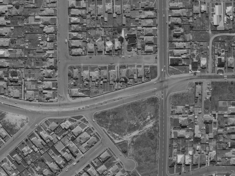 141 Brougham Street from the air, 1970-1974