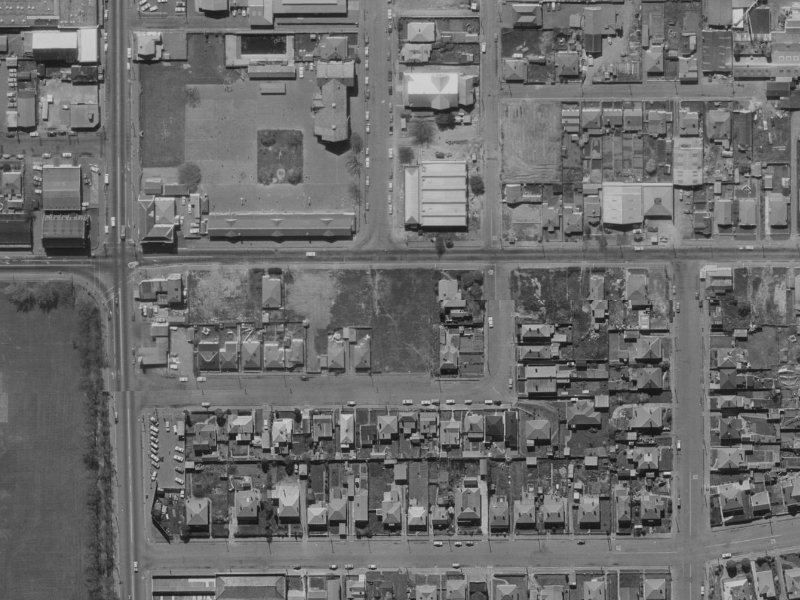 23 Hutcheson Street from the air, 1970-1974