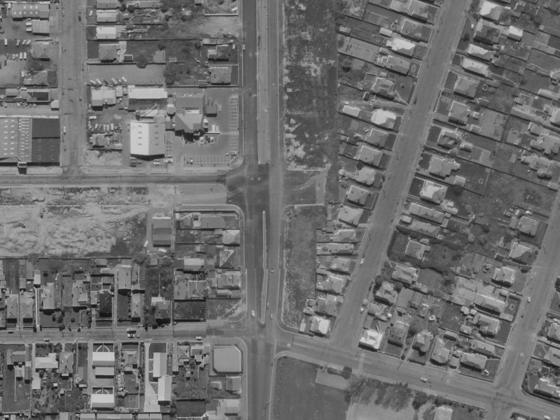 408R Brougham Street from the air, 1970-1974