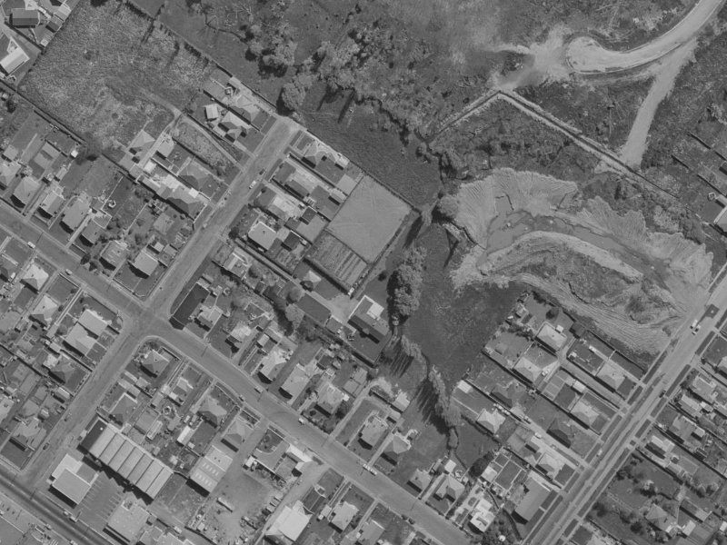 Charlotte Lane from the air, 1970-1974