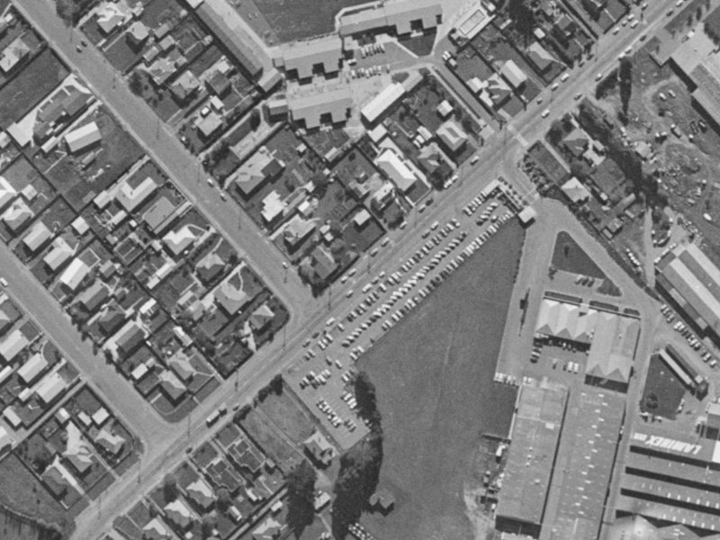62 Shands Road from the air, 1970-1974