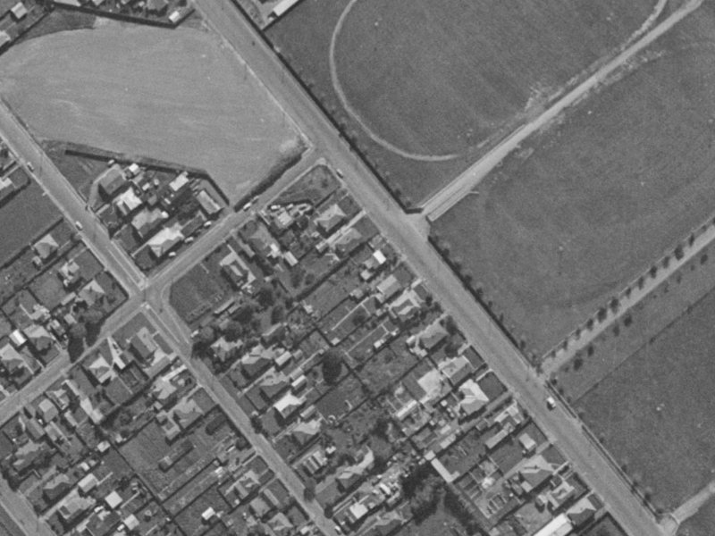 41 Wrights Road from the air, 1970-1974