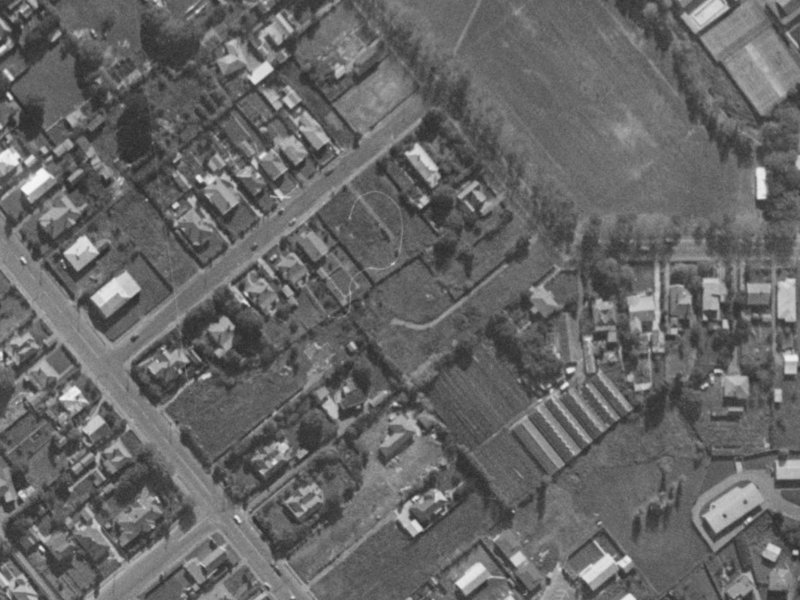 70 Jerrold St North from the air, 1970-1974
