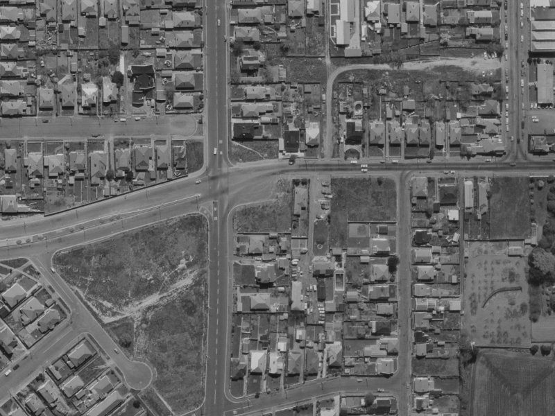 160 Brougham Street from the air, 1970-1974