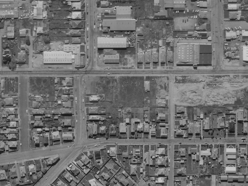 Hoiho Lane from the air, 1970-1974