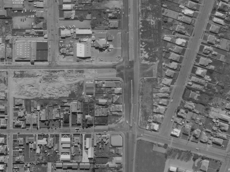 410 Brougham Street from the air, 1970-1974