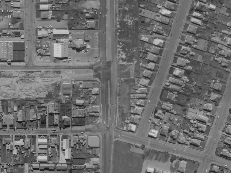 408R Brougham Street from the air, 1970-1974