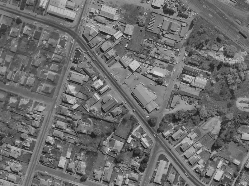15A Opawa Road from the air, 1970-1974
