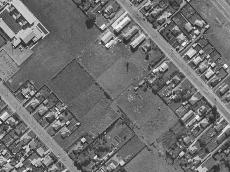 63 Trevor Street from the air, 1970-1974