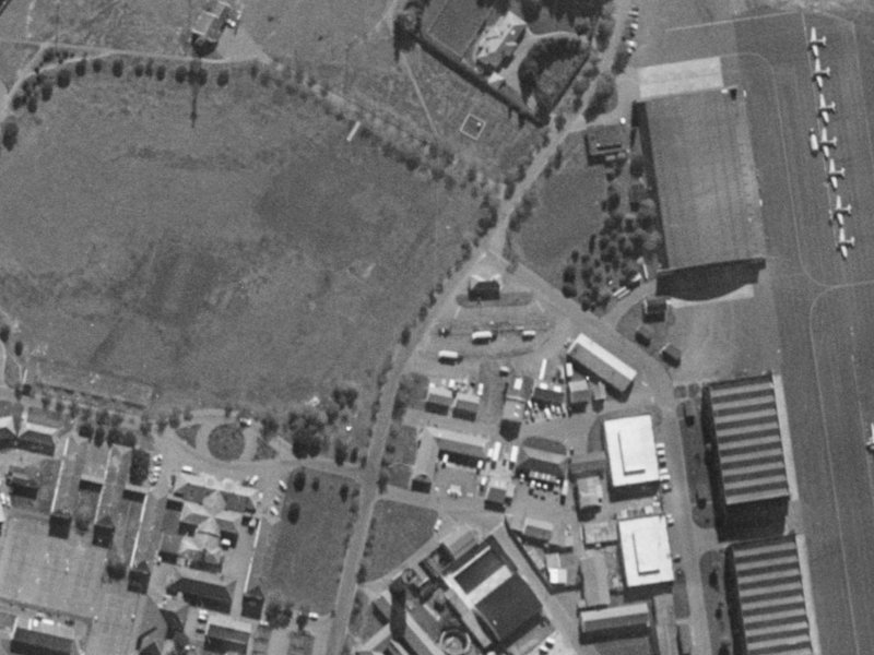 55 Harvard Avenue from the air, 1970-1974