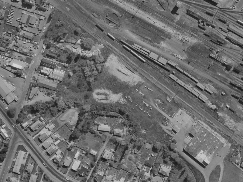 495 Brougham Street from the air, 1970-1974