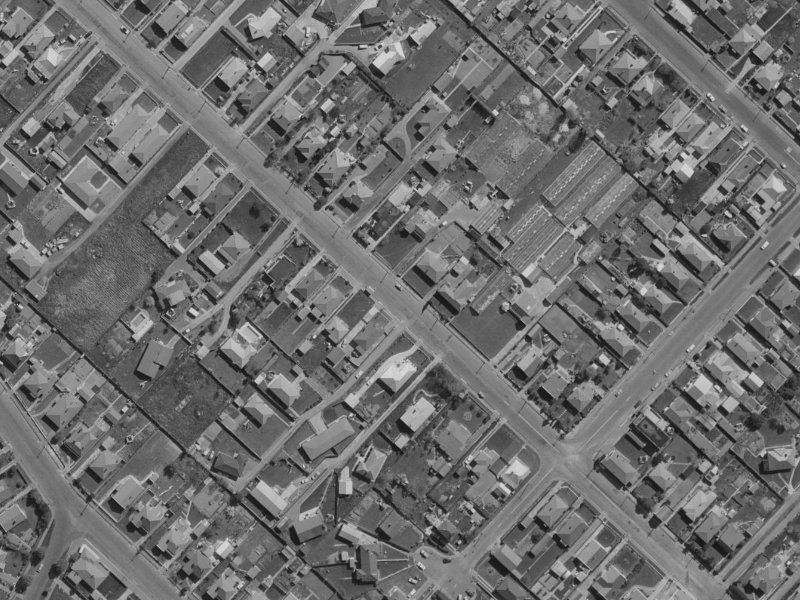 90 MacKenzie Avenue from the air, 1970-1974