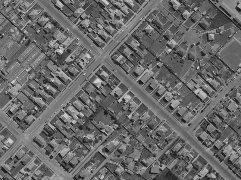 68 Wildberry Street from the air, 1970-1974