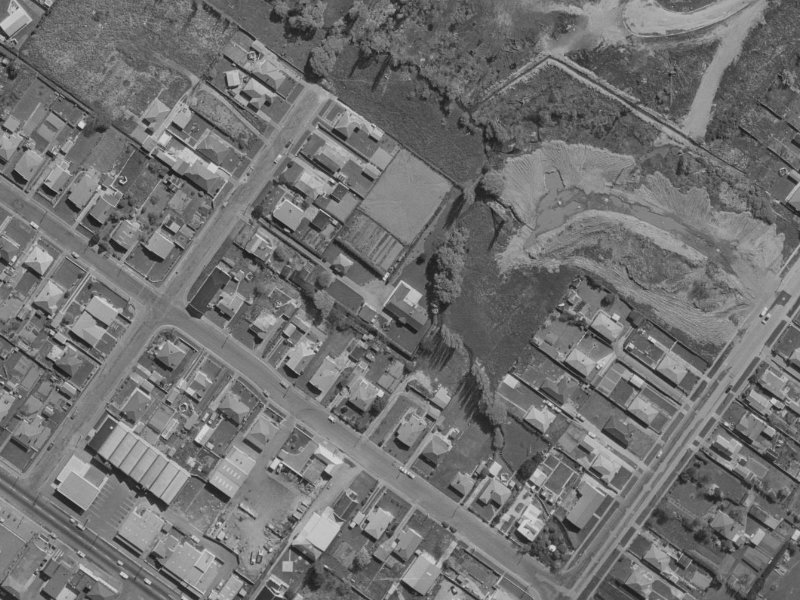 5 Charlotte Lane from the air, 1970-1974