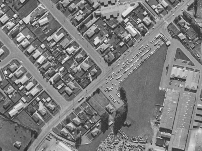 50 Seymour Street from the air, 1970-1974
