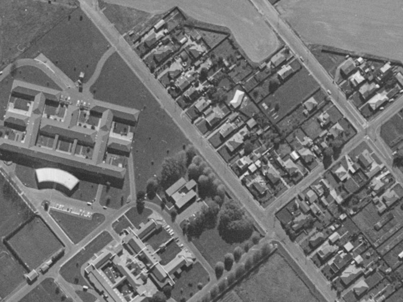 62 Sylvan Street from the air, 1970-1974