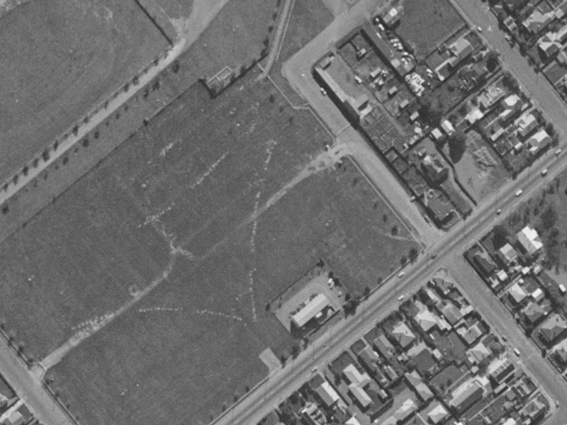 31 Cardigan Bay Place from the air, 1970-1974
