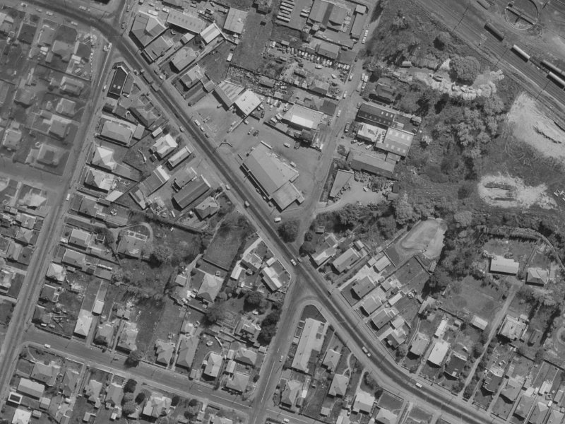 21 Opawa Road from the air, 1970-1974