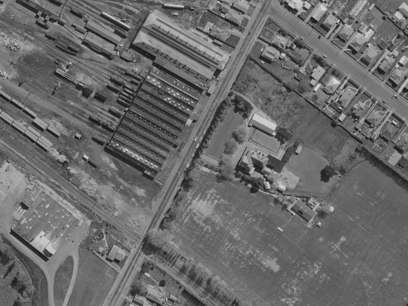 90 Ensors Road from the air, 1970-1974