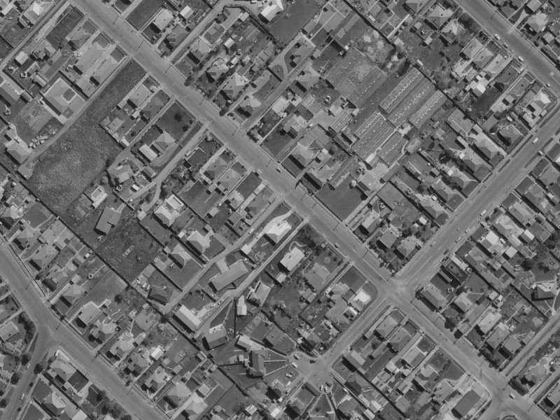 90A MacKenzie Avenue from the air, 1970-1974