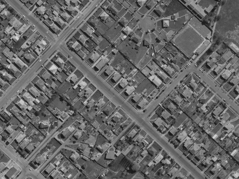 81 Wildberry Street from the air, 1970-1974