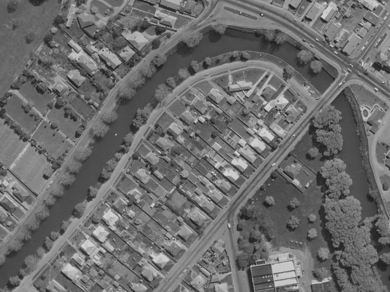 21 Clarendon Terrace from the air, 1970-1974