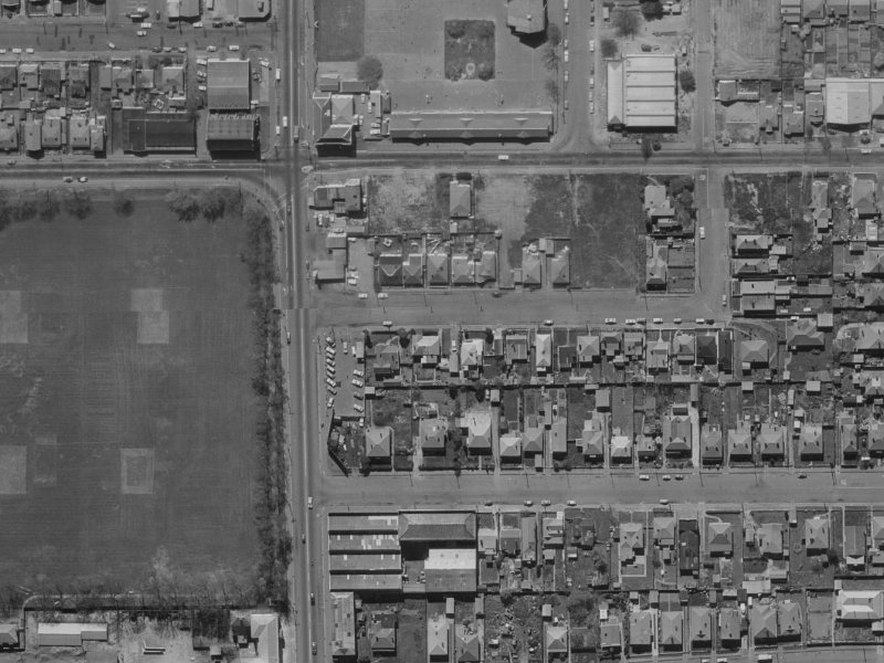 10-16 Hutcheson Street from the air, 1970-1974
