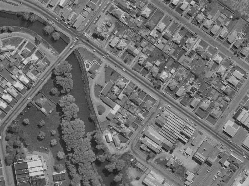 568 Ferry Road from the air, 1970-1974