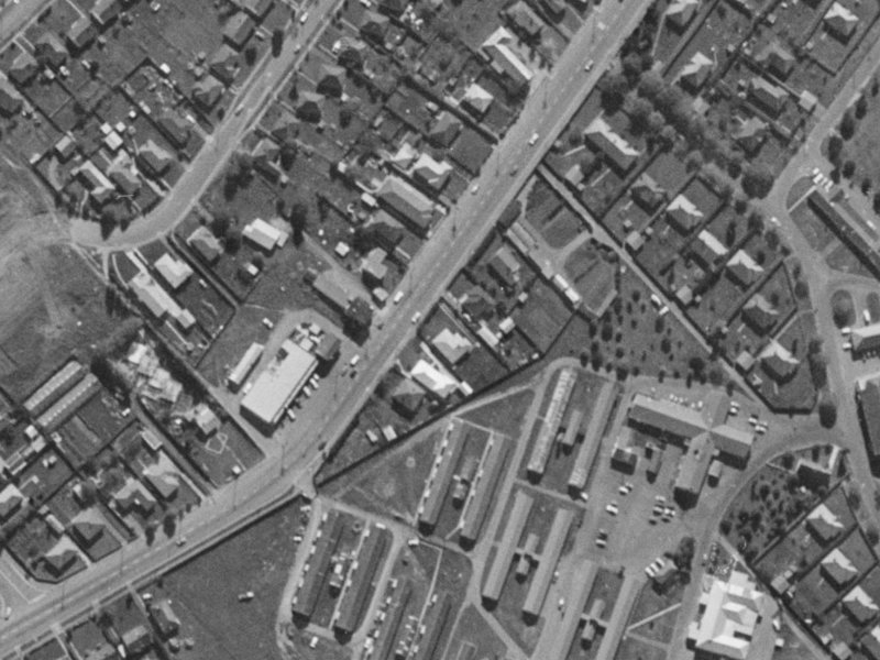 63 Springs Road from the air, 1970-1974