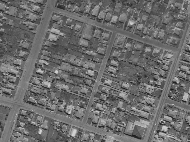 17 Goldsmith Place from the air, 1970-1974