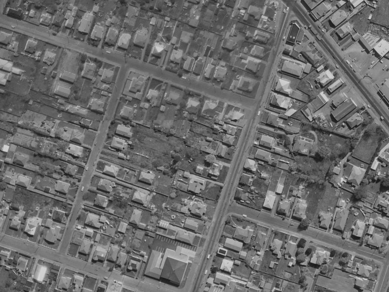 313 Wilsons Rd North from the air, 1970-1974