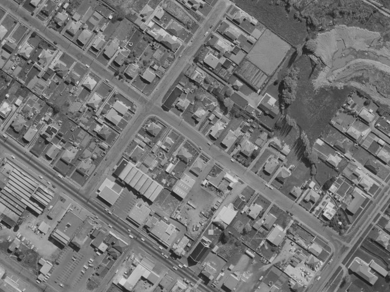 48 Glenroy Street from the air, 1970-1974