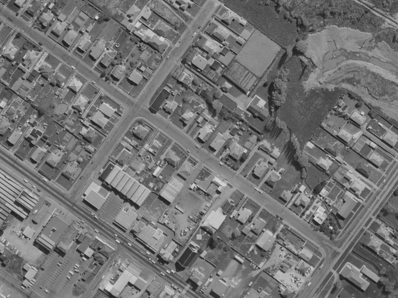 55 Glenroy Street from the air, 1970-1974