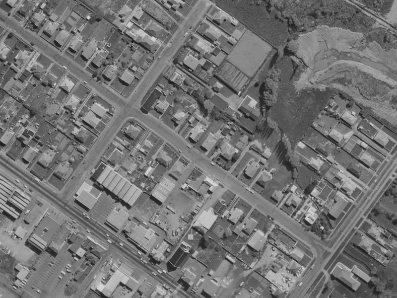 50 Glenroy Street from the air, 1970-1974