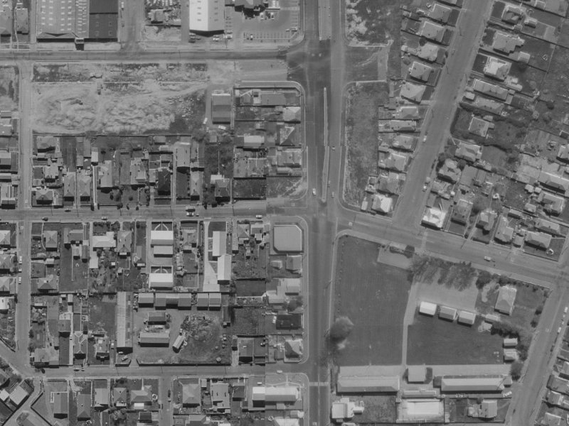 127 Waltham Road from the air, 1970-1974