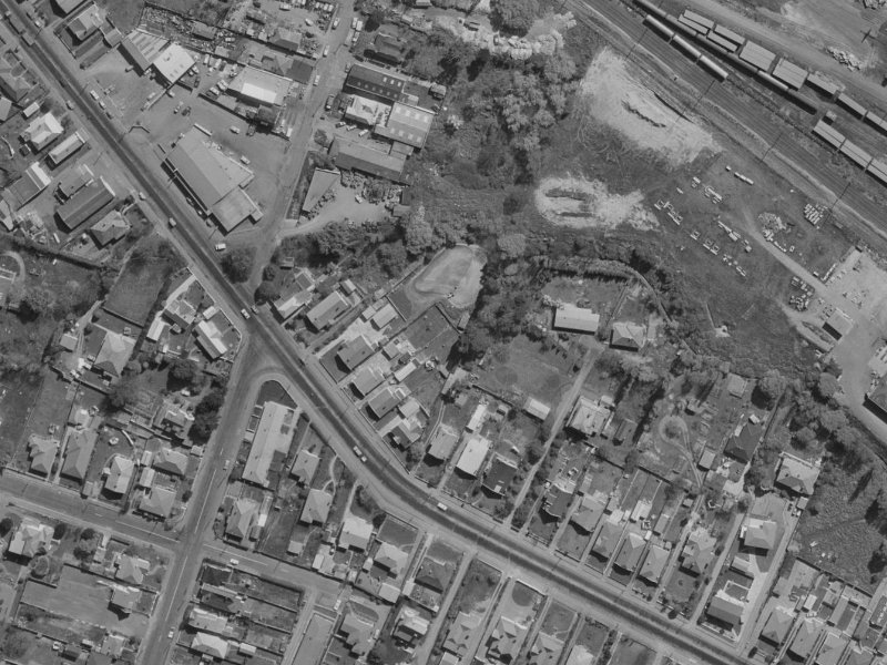 25H Opawa Road from the air, 1970-1974