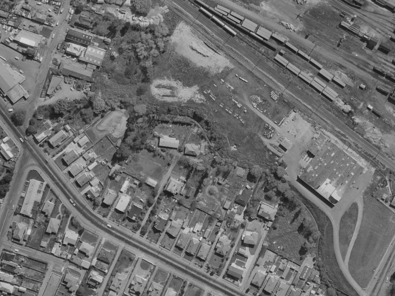 493 Brougham Street from the air, 1970-1974