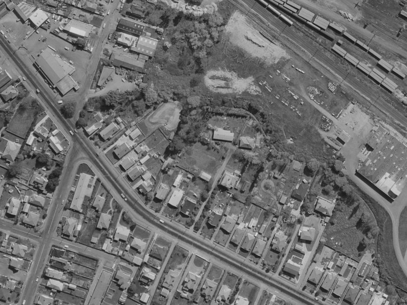41A Opawa Road from the air, 1970-1974