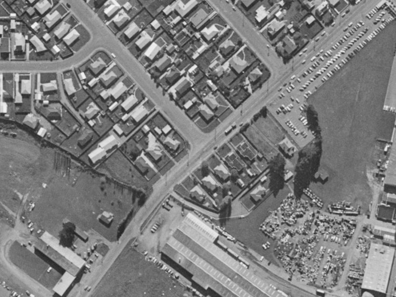 77 Shands Road from the air, 1970-1974