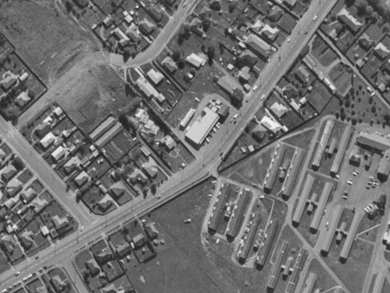 68 Springs Road from the air, 1970-1974