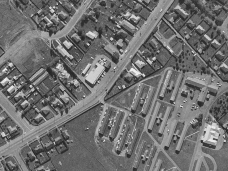 69 Springs Road from the air, 1970-1974