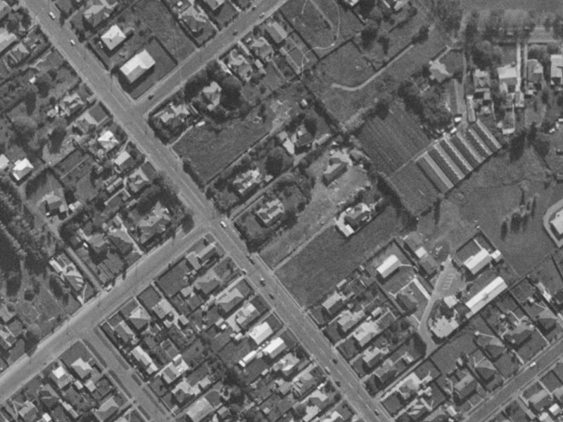 Jerrold Street South from the air, 1970-1974