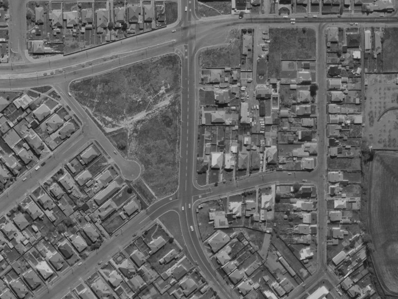 202 Strickland Street from the air, 1970-1974