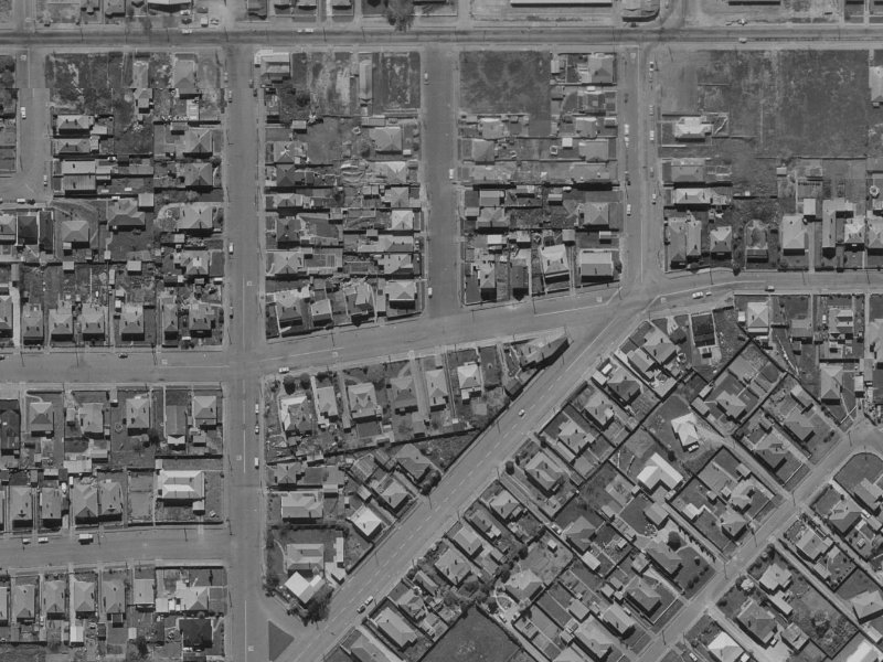 70 Hastings Street West from the air, 1970-1974