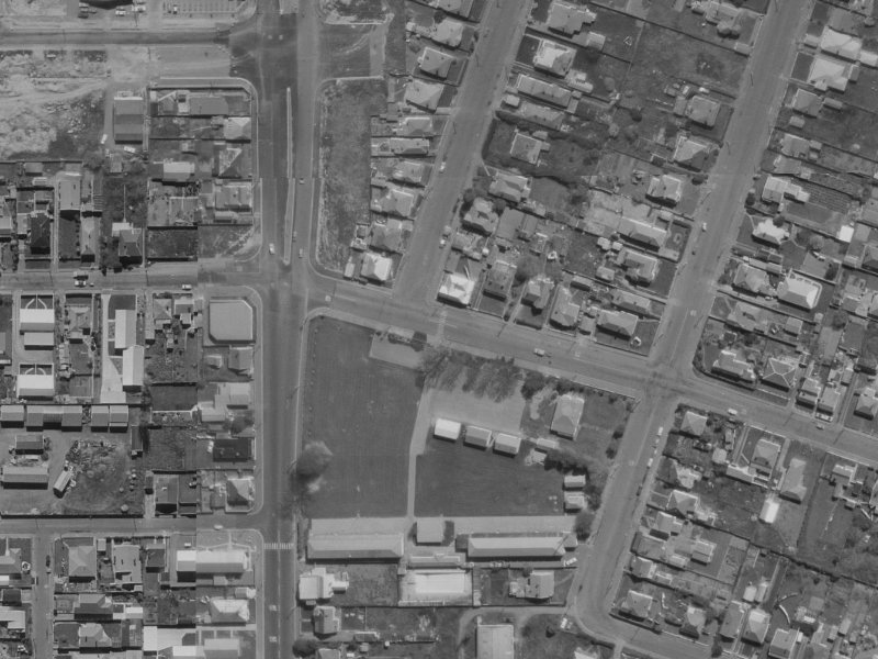 149 Hastings Street East from the air, 1970-1974