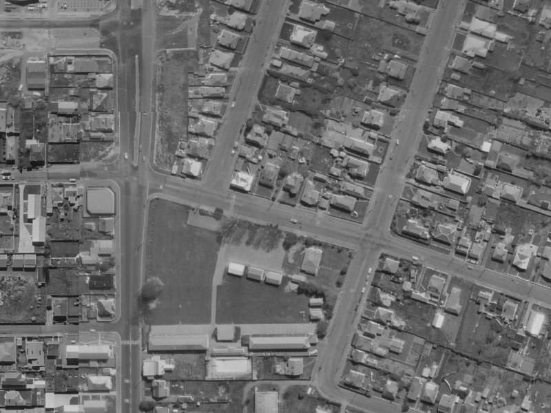 152 Hastings Street East from the air, 1970-1974