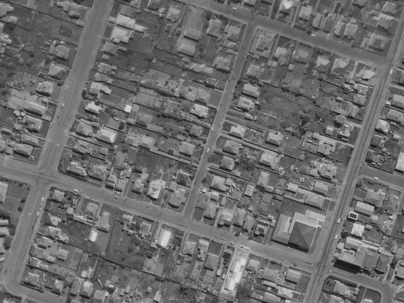 13 Goldsmith Place from the air, 1970-1974
