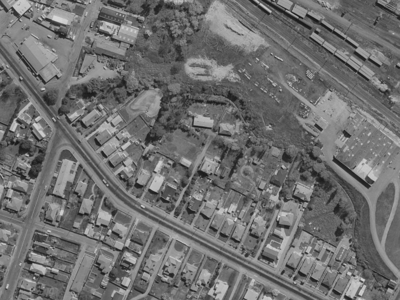 41 Opawa Road from the air, 1970-1974