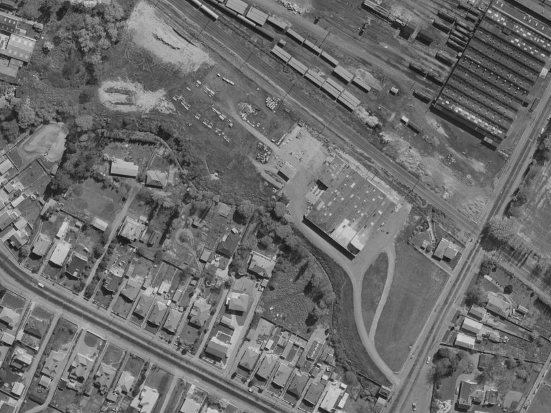 501 Brougham Street from the air, 1970-1974