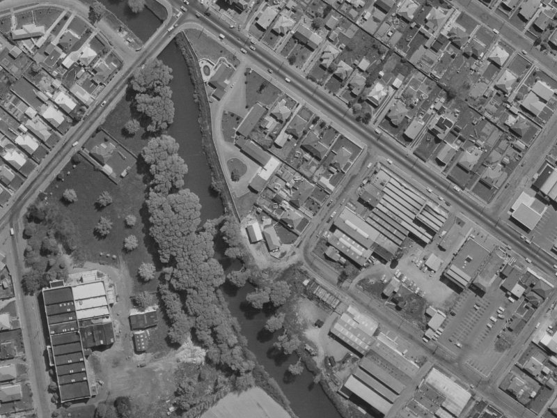 7 Heathcote Street from the air, 1970-1974